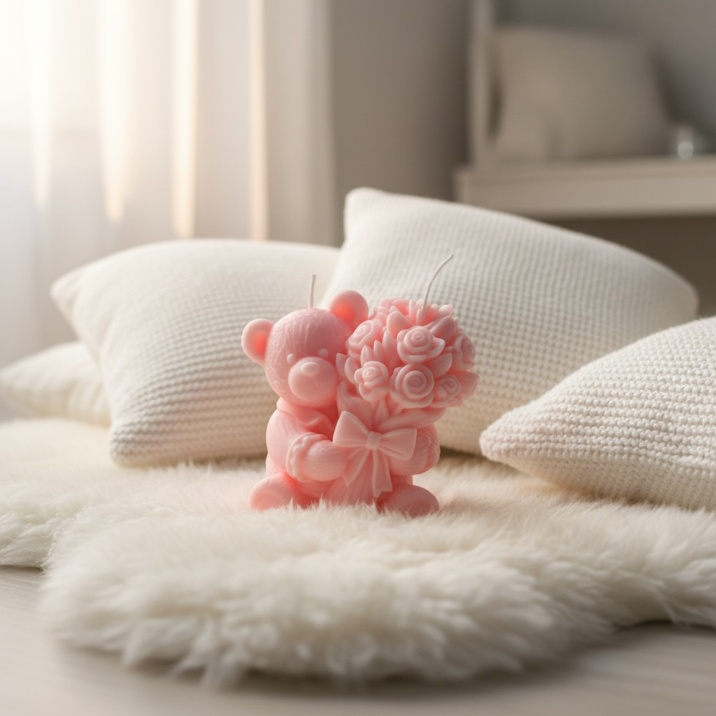 🧸 Bougie Nounours , Douceur Infinie